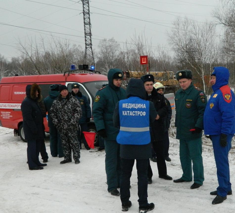 Командно-штабное учение при ЧС (ДТП) на федеральной автодороге